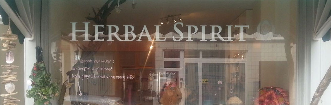 Etalage winkel Herbal Spirit Den Haag